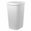 Hefty Trash Cans 13-Gallon White Plastic Trash Can with Lid