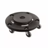 Rubbermaid Commercial Products Trash Can Dollies & Caddies 250-lb Black Plastic Trash Can Dolly -Cleaning Supplies Sales Shop 00493809