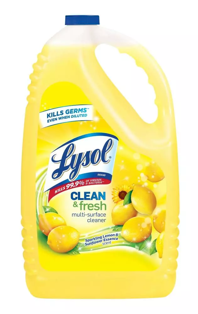 LYSOL All-Purpose Cleaners 144-oz Lemon Disinfectant Liquid All-Purpose Cleaner 3 LYSOL All-Purpose Cleaners 144-oz Lemon Disinfectant Liquid All-Purpose Cleaner