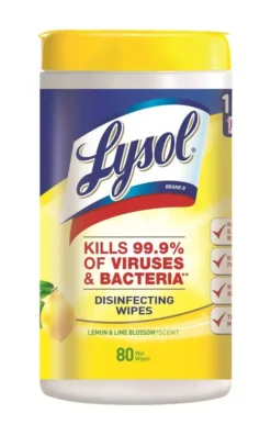 LYSOL All-Purpose Cleaners 80-Count Lemon Disinfectant Wipes All-Purpose Cleaner