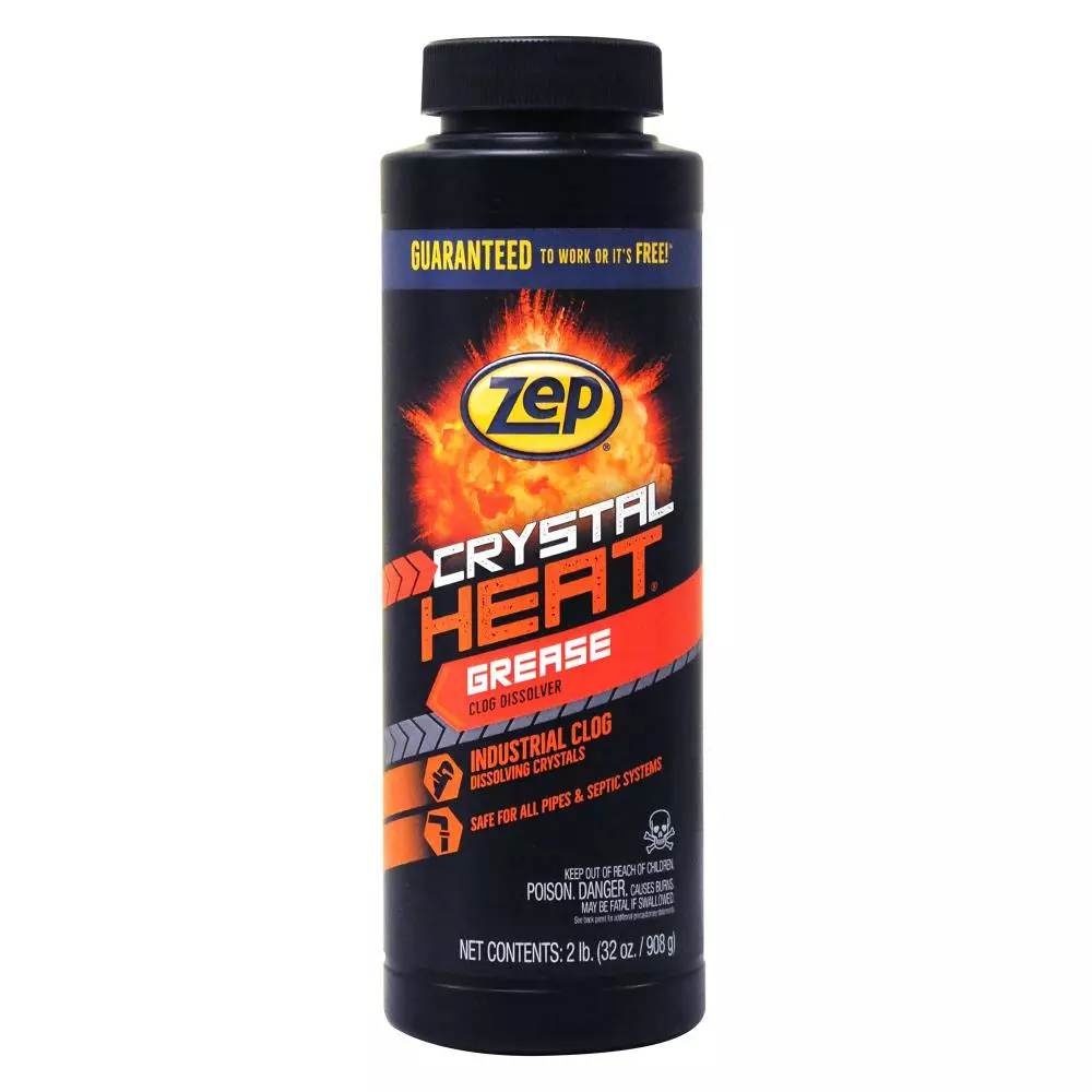Zep Drain Cleaners Crystal Heat 32-oz Drain Cleaner Crystals 3 Zep Drain Cleaners Crystal Heat 32-oz Drain Cleaner Crystals