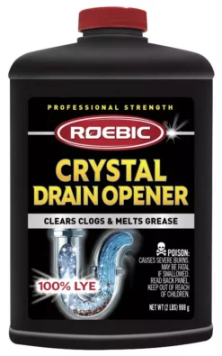 Roebic Laboratories, Inc. Drain Cleaners 2 lb. Heavy Duty Crystal Drain Opener 32-oz Drain Cleaner Crystals