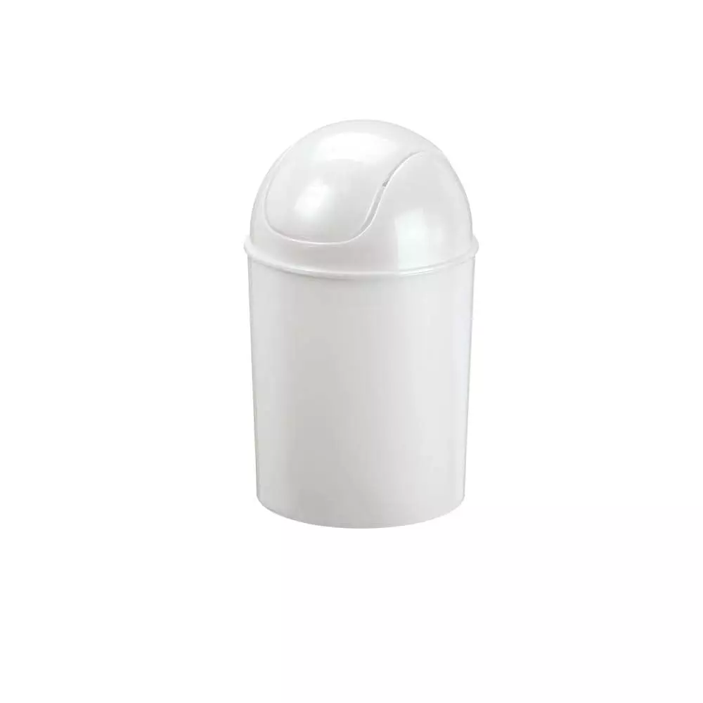 Umbra Trash Cans Can 1.5-Gallon White Plastic Trash Can with Lid 3 Umbra Trash Cans Can 1.5-Gallon White Plastic Trash Can with Lid