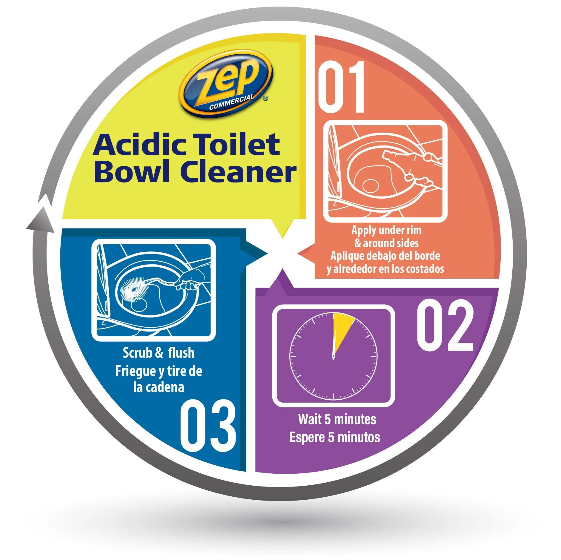 Zep Toilet Bowl Cleaners Acidic 32-fl oz Toilet Bowl Cleaner 4 Zep Toilet Bowl Cleaners Acidic 32-fl oz Toilet Bowl Cleaner - Image 2