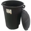Creative Plastic Concepts Trash Cans Blue Hawk 32-Gallon Black Plastic Trash Can with Lid 1 Creative Plastic Concepts Trash Cans Blue Hawk 32-Gallon Black Plastic Trash Can with Lid -Cleaning Supplies Sales Shop 04572747