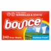 Bounce Fabric Softeners 240-Count Fabric Softener Dryer Sheet -Cleaning Supplies Sales Shop 04853598 scaled