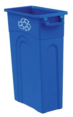 Blue Hawk Recycling Bins 23-Gallon Blue Outdoor Recycling Bin