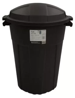 Creative Plastic Concepts Trash Cans Blue Hawk 32-Gallon Black Plastic Trash Can with Lid 10 Creative Plastic Concepts Trash Cans Blue Hawk 32-Gallon Black Plastic Trash Can with Lid -Cleaning Supplies Sales Shop 05236779