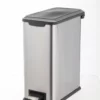 Style Selections Trash Cans 8-Liter Stainless Steel Steel Commercial Trash Can with Lid -Cleaning Supplies Sales Shop 07656985 scaled