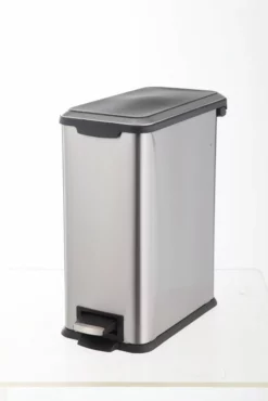Style Selections Trash Cans 8-Liter Stainless Steel Steel Commercial Trash Can with Lid
