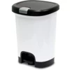 Hefty Trash Cans 7-Gallon White Plastic Touchless Trash Can with Lid -Cleaning Supplies Sales Shop 07657011