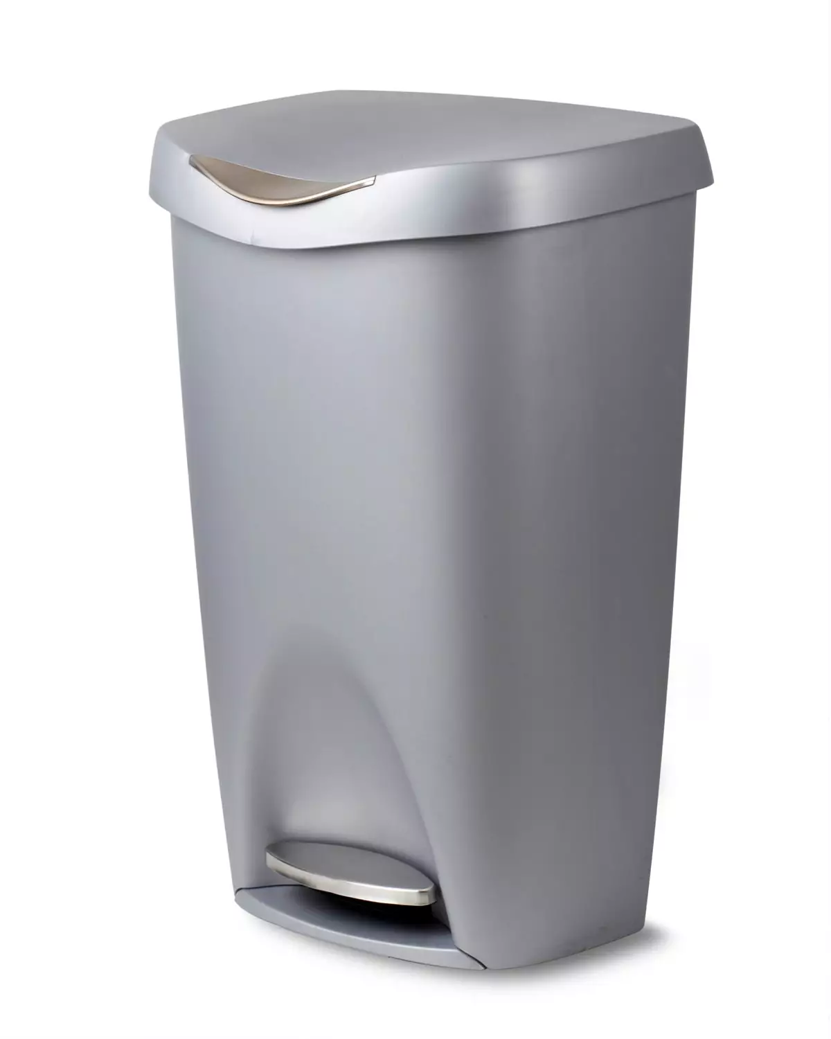 Umbra Trash Cans Cans 50-Liter Nickel Plastic Trash Can with Lid 3 Umbra Trash Cans Cans 50-Liter Nickel Plastic Trash Can with Lid