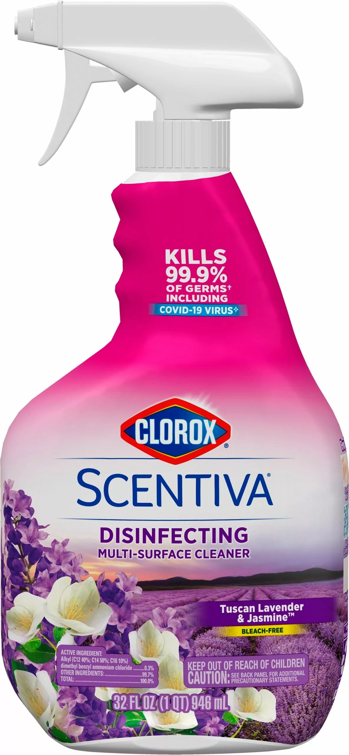 Clorox All-Purpose Cleaners Scentiva 32-fl oz Tuscan Lavender and Jasmine Disinfectant Liquid All-Purpose Cleaner 3 Clorox All-Purpose Cleaners Scentiva 32-fl oz Tuscan Lavender and Jasmine Disinfectant Liquid All-Purpose Cleaner