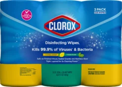 Clorox All-Purpose Cleaners 3-Pack 225-Count Crisp Lemon and Fresh Scent Disinfectant Wipes All-Purpose Cleaner