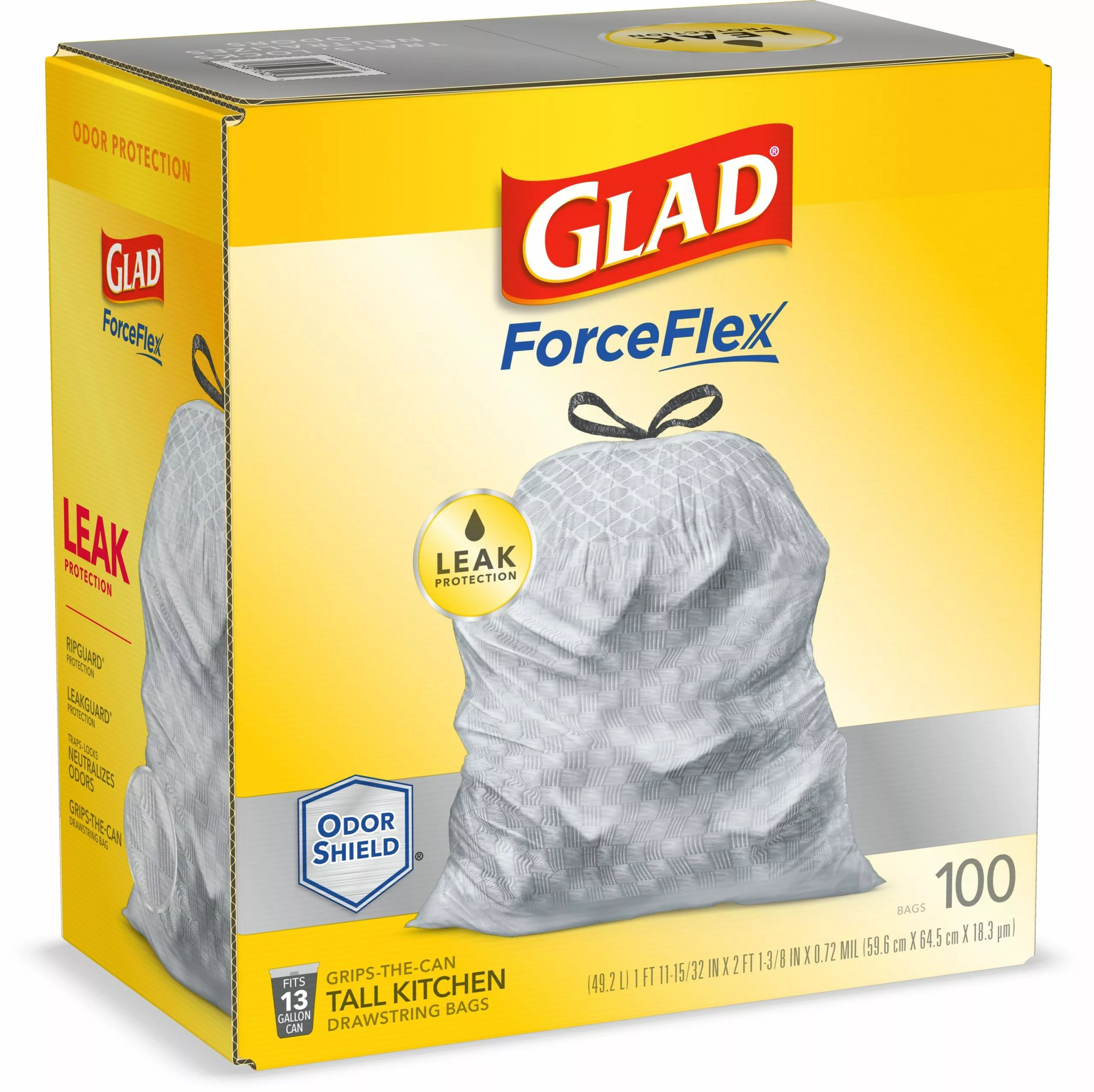 Glad Trash Bags ForceFlex 100-Pack 13-Gallon Gray Plastic Kitchen Trash Bag 7 Glad Trash Bags ForceFlex 100-Pack 13-Gallon Gray Plastic Kitchen Trash Bag - Image 5