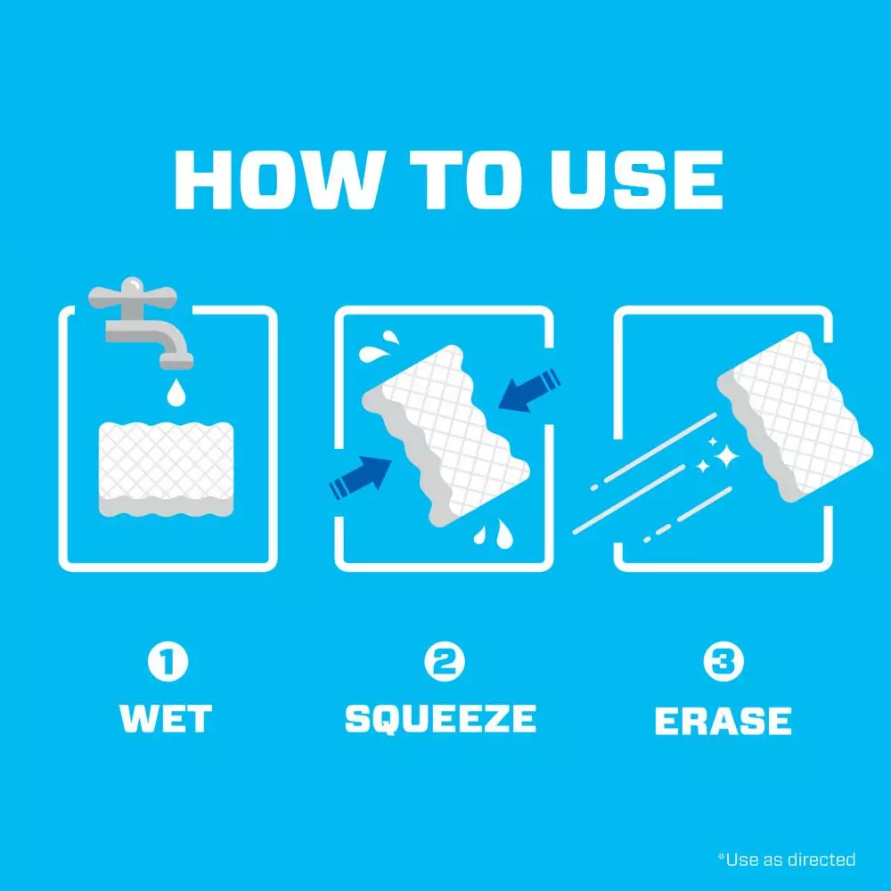 Mr. Clean Sponges & Scouring Pads Magic Eraser Extra Durable Pro Tub 7-Pack Melamine Sponge 7 Mr. Clean Sponges & Scouring Pads Magic Eraser Extra Durable Pro Tub 7-Pack Melamine Sponge - Image 5