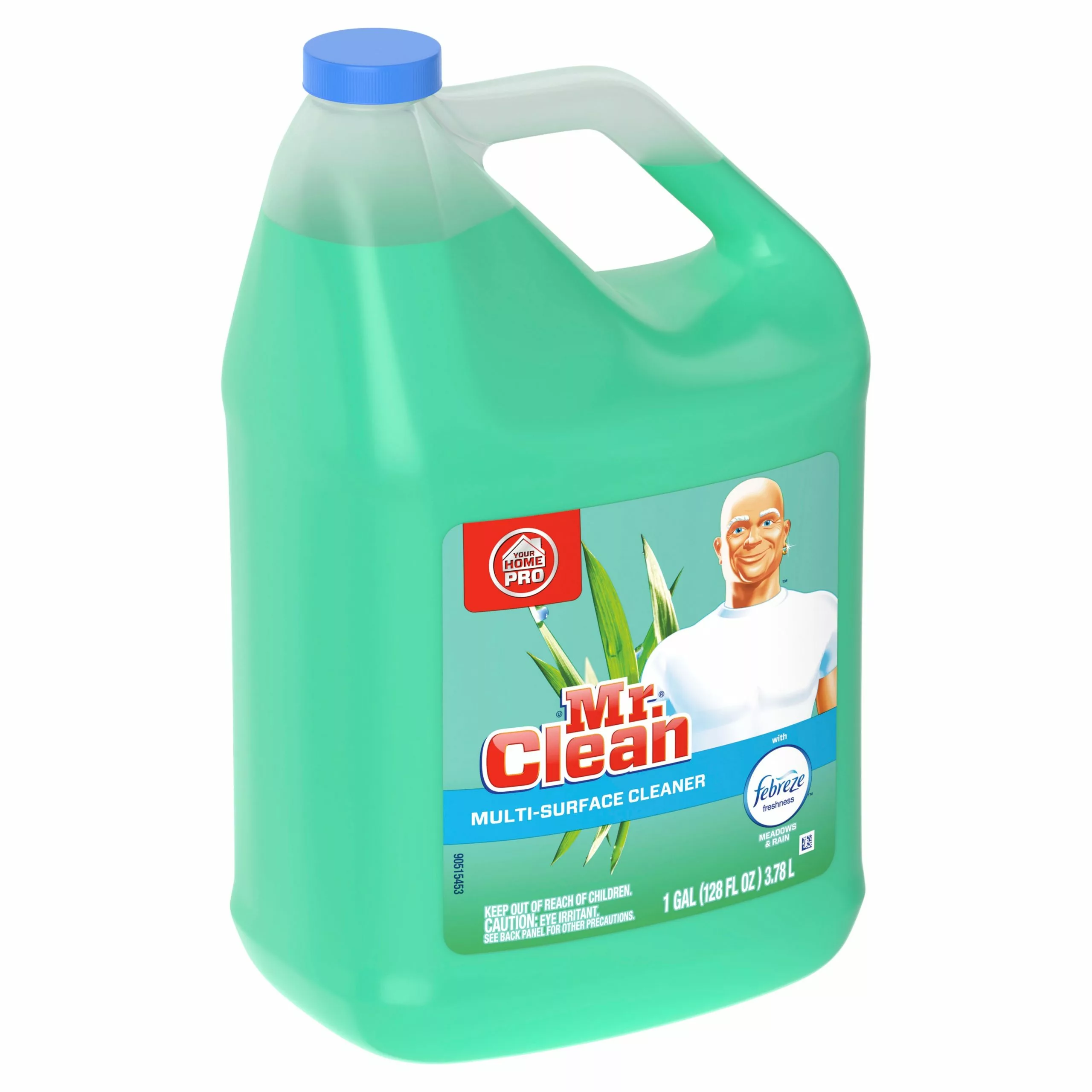 Mr. Clean All-Purpose Cleaners Multi-surface with Febreze 128-fl oz Meadows and Rain Disinfectant Liquid All-Purpose Cleaner 4 Mr. Clean All-Purpose Cleaners Multi-surface with Febreze 128-fl oz Meadows and Rain Disinfectant Liquid All-Purpose Cleaner - Image 2