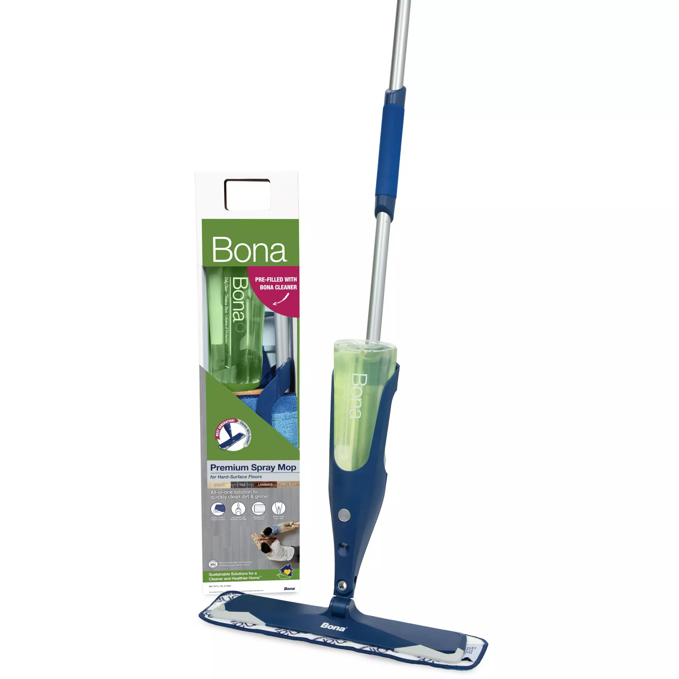 Bona Spray Mops Single Nozzle 34-fl oz Spray Mop 3 Bona Spray Mops Single Nozzle 34-fl oz Spray Mop
