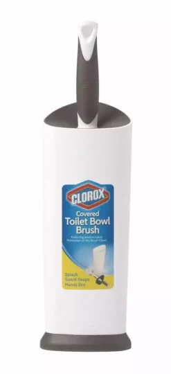 Clorox Toilet Brushes Poly Fiber Toilet Brush with Brush Holder