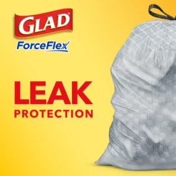 Glad Trash Bags ForceFlex 100-Pack 13-Gallon Gray Plastic Kitchen Trash Bag 18 Glad Trash Bags ForceFlex 100-Pack 13-Gallon Gray Plastic Kitchen Trash Bag -Cleaning Supplies Sales Shop 08820019