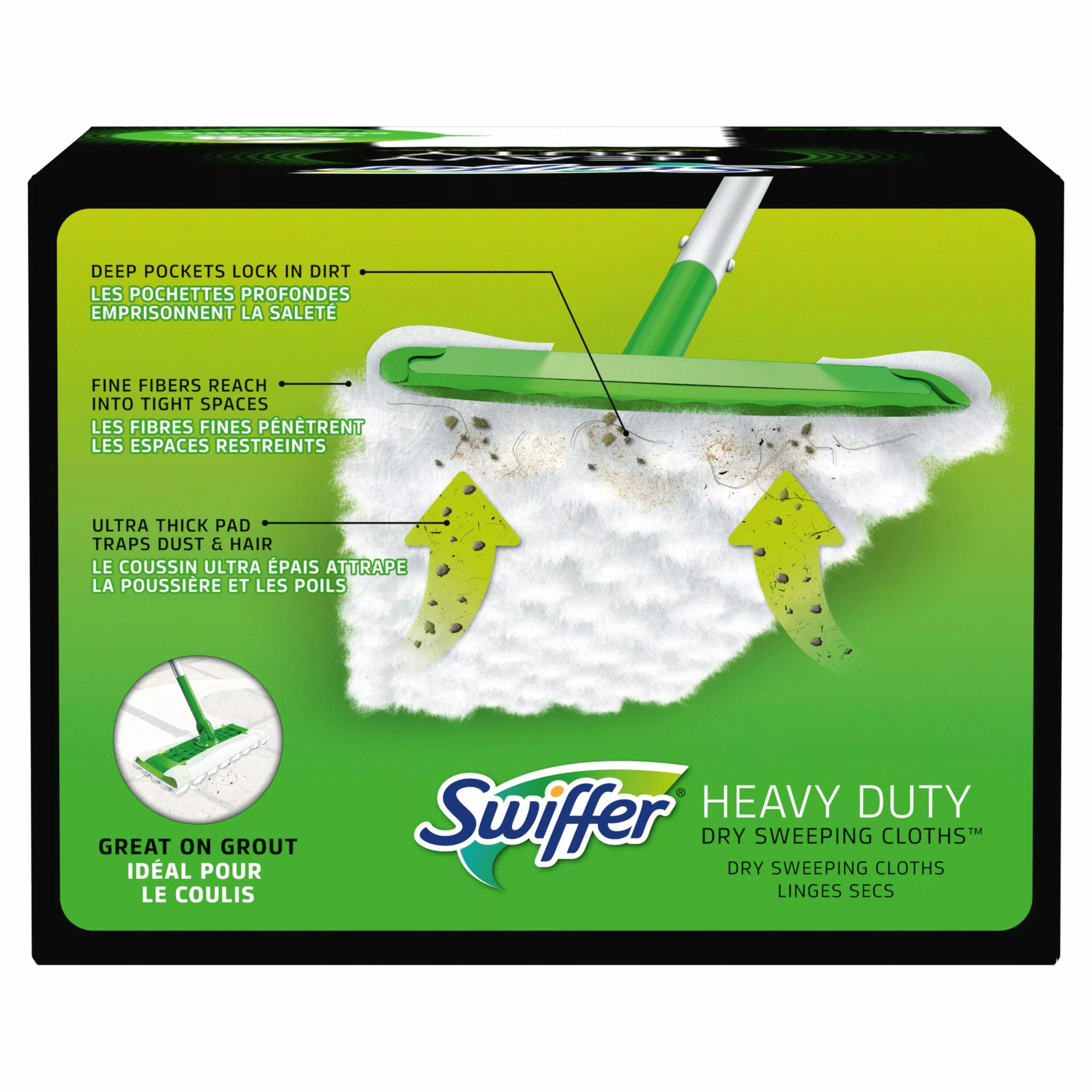 Swiffer Mop Refills & Replacement Heads Sweeper Dry Heavy Duty Dry Sweeping Cloths Microfiber Refill (20-Pack) 4 Swiffer Mop Refills & Replacement Heads Sweeper Dry Heavy Duty Dry Sweeping Cloths Microfiber Refill (20-Pack) - Image 2