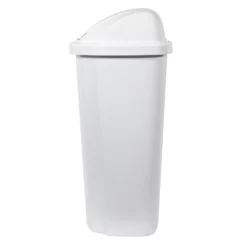 Hefty Trash Cans 13.5-Gallon White Plastic Trash Can with Lid 10 Hefty Trash Cans 13.5-Gallon White Plastic Trash Can with Lid -Cleaning Supplies Sales Shop 09464496
