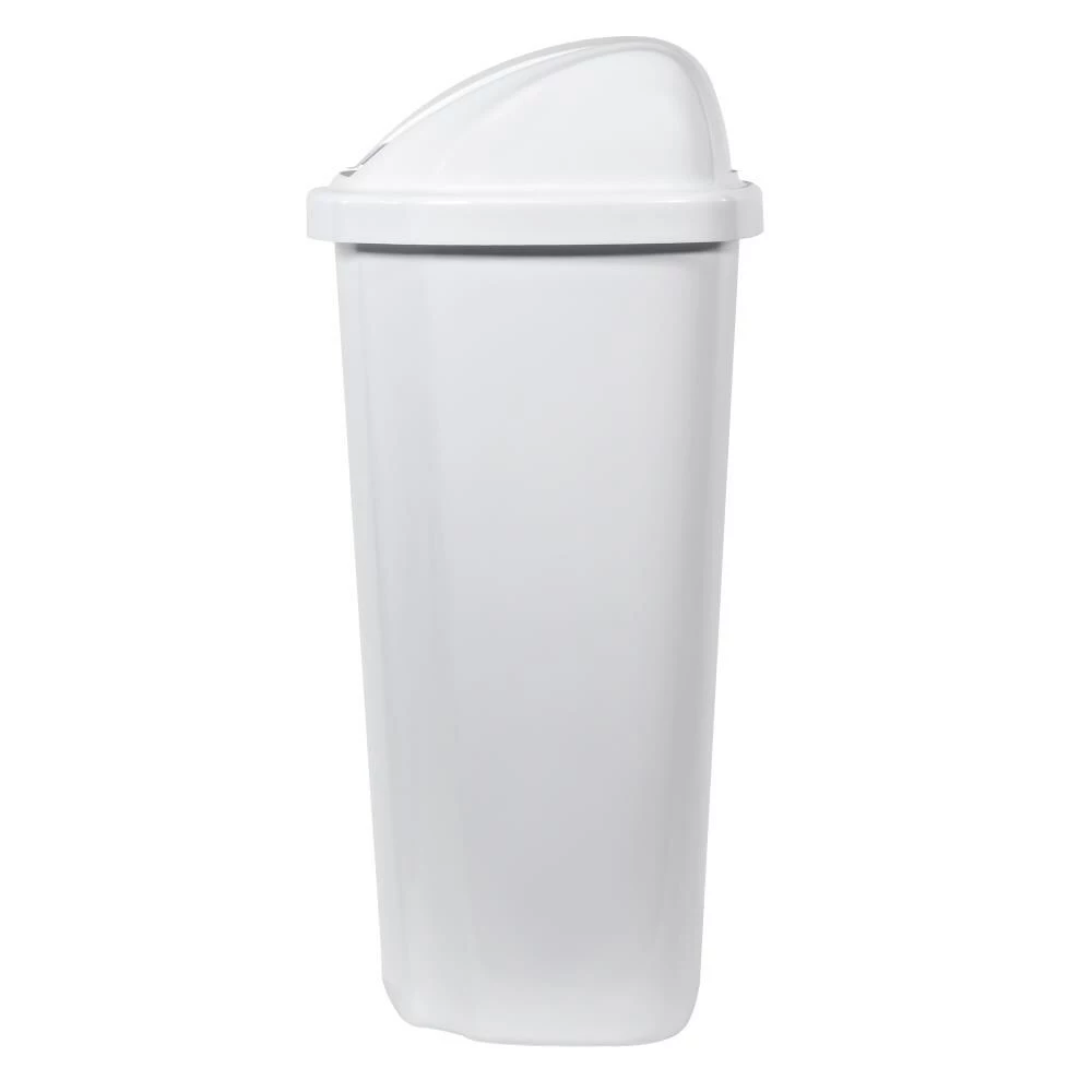 Hefty Trash Cans 13.5-Gallon White Plastic Trash Can with Lid 6 Hefty Trash Cans 13.5-Gallon White Plastic Trash Can with Lid - Image 4