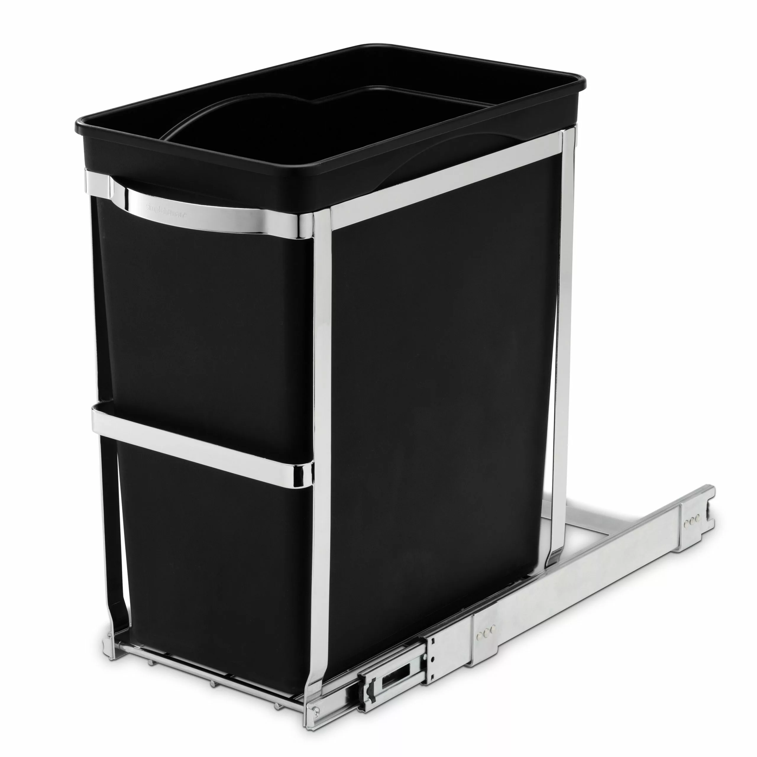 simplehuman Trash Cans 30-Liter Black Plastic Trash Can 5 simplehuman Trash Cans 30-Liter Black Plastic Trash Can - Image 4