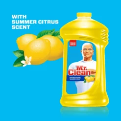 Mr. Clean All-Purpose Cleaners Antibacterial multi-surface 128-fl oz Summer Citrus Disinfectant Liquid All-Purpose Cleaner -Cleaning Supplies Sales Shop 09966140