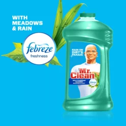 Mr. Clean All-Purpose Cleaners Multi-surface with Febreze 128-fl oz Meadows and Rain Disinfectant Liquid All-Purpose Cleaner 16 Mr. Clean All-Purpose Cleaners Multi-surface with Febreze 128-fl oz Meadows and Rain Disinfectant Liquid All-Purpose Cleaner -Cleaning Supplies Sales Shop 09968992