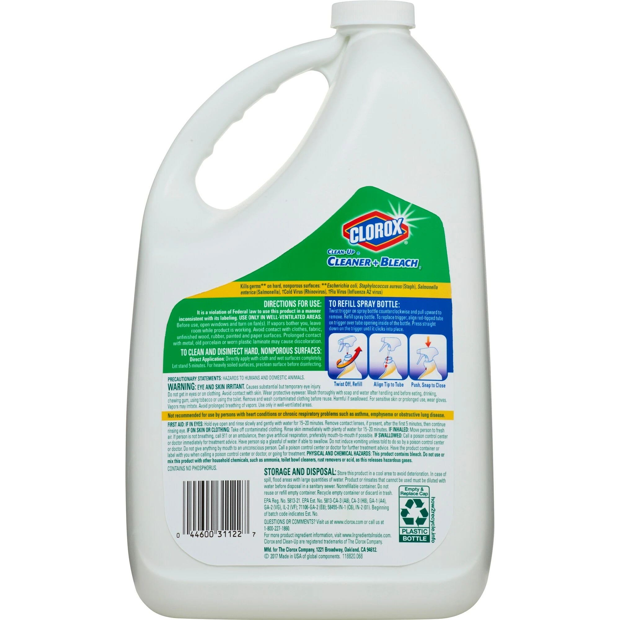 Clorox All-Purpose Cleaners 128-fl oz Original Disinfectant Liquid All-Purpose Cleaner 4 Clorox All-Purpose Cleaners 128-fl oz Original Disinfectant Liquid All-Purpose Cleaner - Image 2