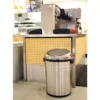 iTouchless Trash Cans 18-Gallon Stainless Steel Metal Touchless Trash Can with Lid -Cleaning Supplies Sales Shop 10421261