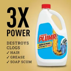 Liquid-Plumr Drain Cleaners Industrial Strength 128-fl oz Drain Cleaner -Cleaning Supplies Sales Shop 10608221