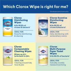 Clorox All-Purpose Cleaners 3-Pack 225-Count Crisp Lemon and Fresh Scent Disinfectant Wipes All-Purpose Cleaner -Cleaning Supplies Sales Shop 10608666