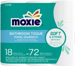 MOXIE 18 Mega Roll Toilet Paper 18-Pack Toilet Paper