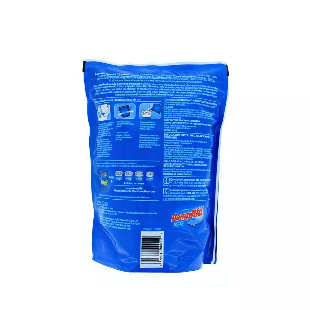 DampRid Moisture Absorbers 42-oz Unscented Refill Moisture Absorber 5 DampRid Moisture Absorbers 42-oz Unscented Refill Moisture Absorber - Image 3