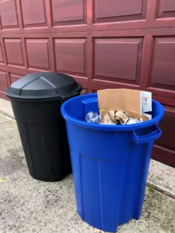 Blue Hawk Recycling Bins 32-Gallon Blue Outdoor Recycling Bin 9 Blue Hawk Recycling Bins 32-Gallon Blue Outdoor Recycling Bin -Cleaning Supplies Sales Shop 12320498