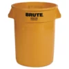 Rubbermaid Commercial Products Trash Cans 32-Gallon Yellow Plastic Touchless Trash Can -Cleaning Supplies Sales Shop 13799427