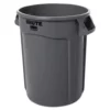 Rubbermaid Commercial Products Trash Cans 32-Gallon Gray Plastic Touchless Trash Can