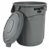 Rubbermaid Commercial Products Trash Cans Brute 20-Gallon Gray Plastic Trash Can with Lid -Cleaning Supplies Sales Shop 14497757 scaled