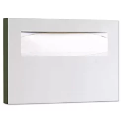 Bobrick Toilet Seat Covers & Dispensers Sta-inless Steel Toilet Seat Cover Dispenser, 15-3/4 x 2 x 11, Sat-in F-inish