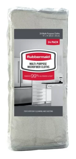 Rubbermaid Cleaning Cloths 24-Pack Microfiber Cloth