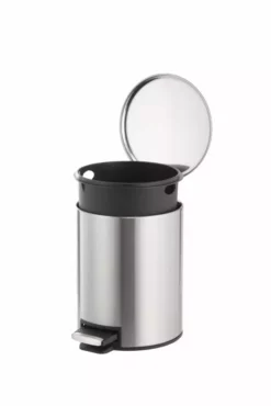 Style Selections Trash Cans 5-Liter Stainless Steel Steel Commercial Trash Can with Lid -Cleaning Supplies Sales Shop 15589122