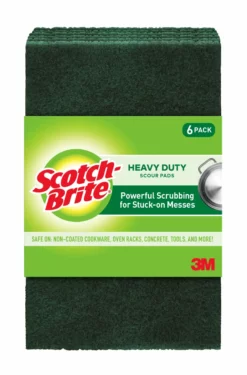 Scotch-Brite Sponges & Scouring Pads Heavy Duty 6-Pack Poly Fiber Scouring Pad