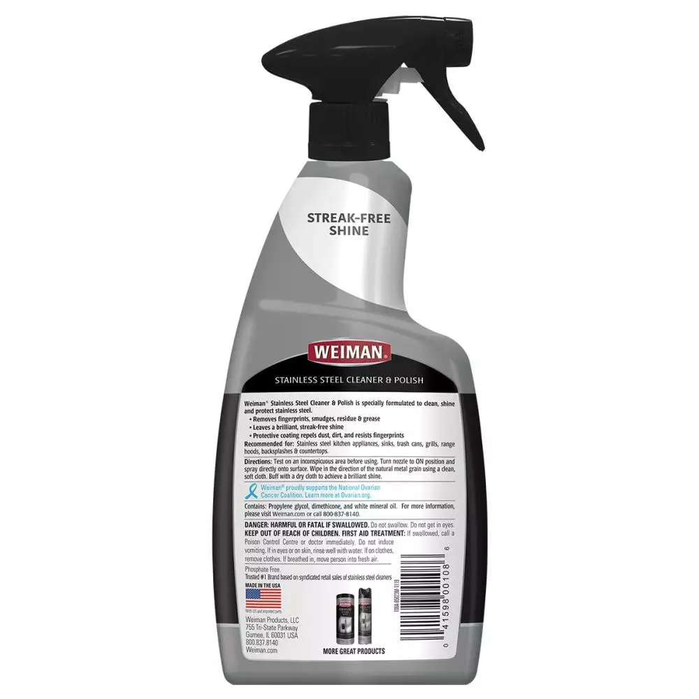 Weiman Products Stainless Steel Cleaners 22-fl oz Stainless Steel Cleaner 4 Weiman Products Stainless Steel Cleaners 22-fl oz Stainless Steel Cleaner - Image 2