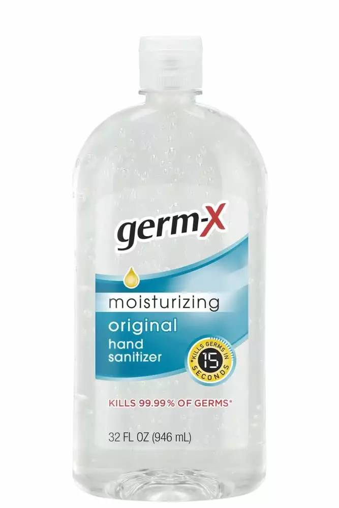 Germ-X Hand Sanitizers 32-oz Fragrance-Free Hand Sanitizer Bottle Gel 3 Germ-X Hand Sanitizers 32-oz Fragrance-Free Hand Sanitizer Bottle Gel