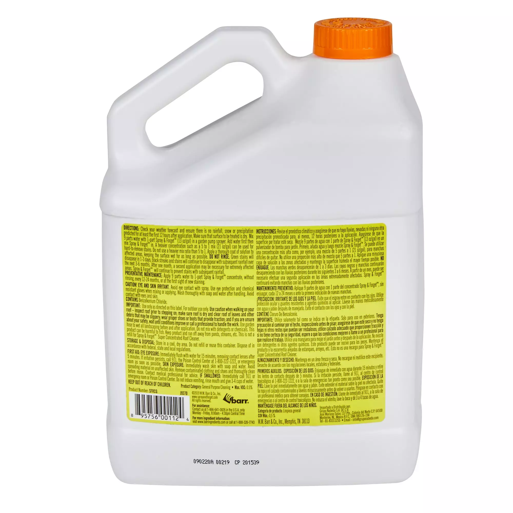 Spray & Forget Outdoor Cleaners 1-Gallon Roof Concentrated Outdoor Cleaner 4 Spray & Forget Outdoor Cleaners 1-Gallon Roof Concentrated Outdoor Cleaner - Image 2