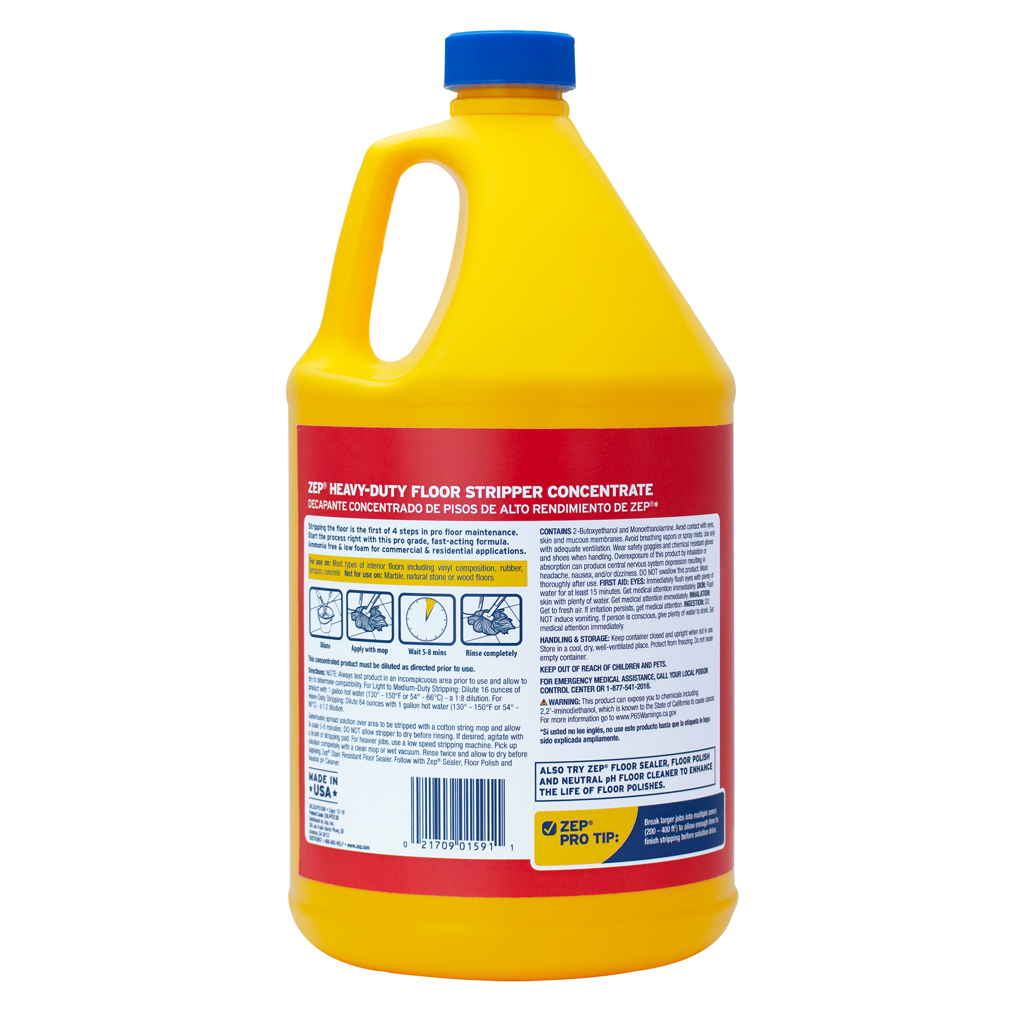 Zep Floor Cleaners Heavy-Duty Floor Stripper Concentrate 128-fl oz Liquid Floor Cleaner 4 Zep Floor Cleaners Heavy-Duty Floor Stripper Concentrate 128-fl oz Liquid Floor Cleaner - Image 2