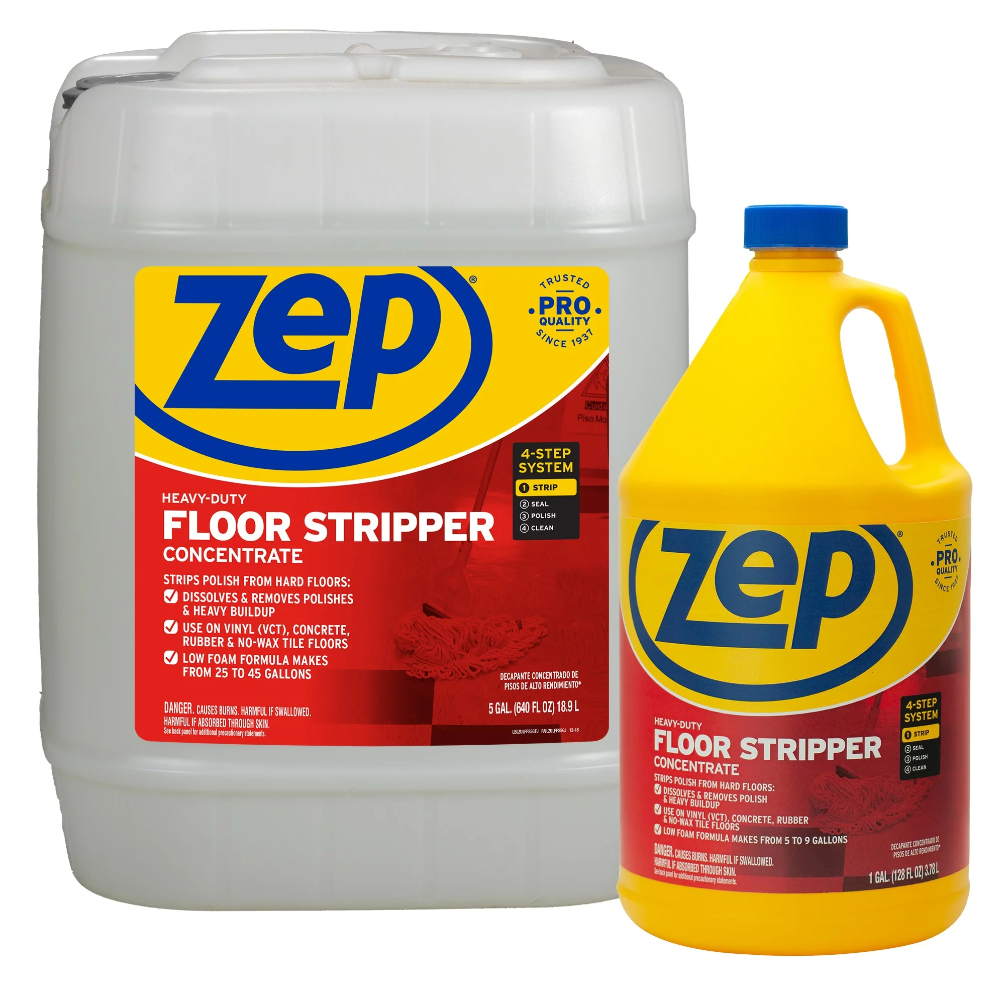 Zep Floor Cleaners Heavy-Duty Floor Stripper Concentrate 128-fl oz Liquid Floor Cleaner 5 Zep Floor Cleaners Heavy-Duty Floor Stripper Concentrate 128-fl oz Liquid Floor Cleaner - Image 3