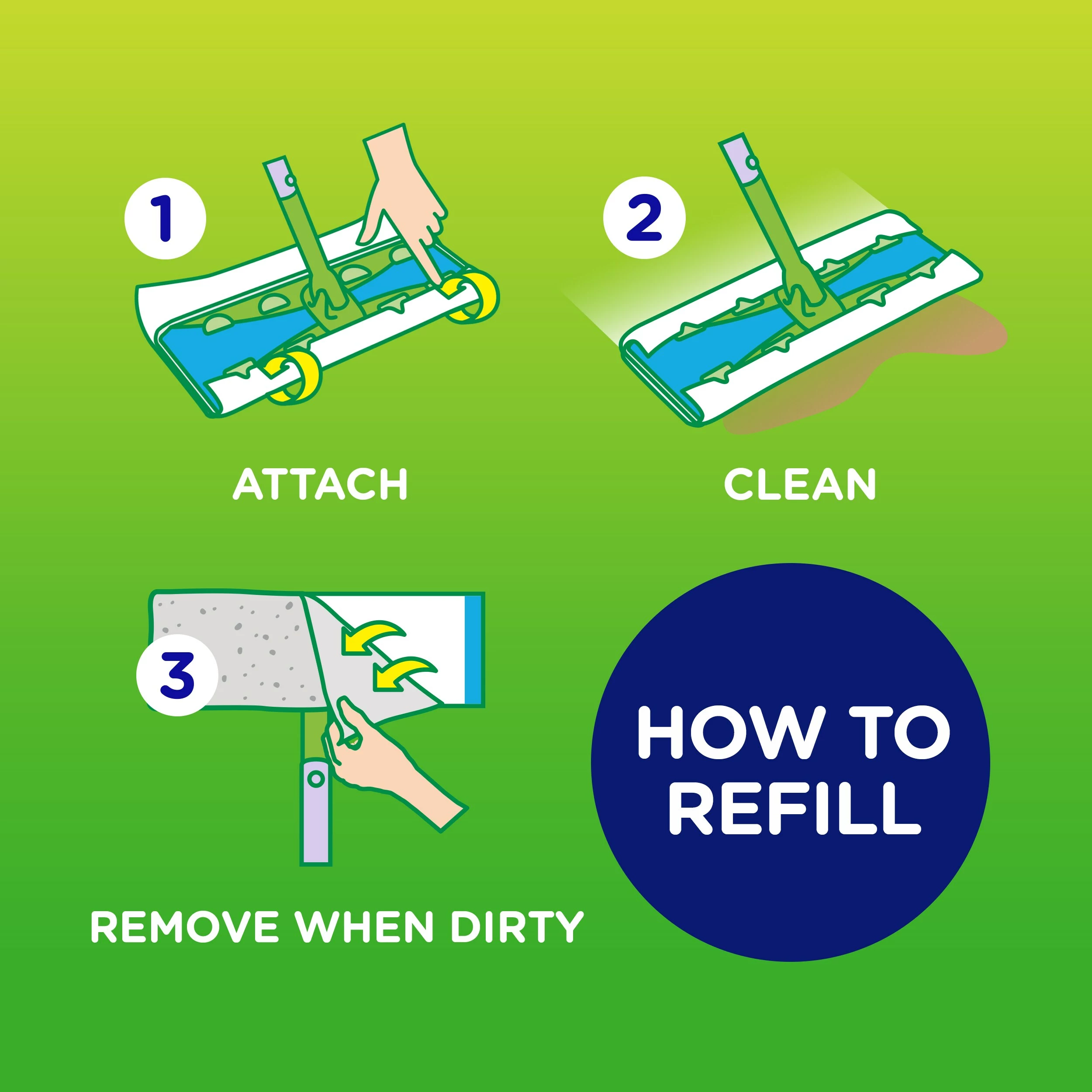Swiffer Mop Refills & Replacement Heads Microfiber Refill (10-Pack) 9 Swiffer Mop Refills & Replacement Heads Microfiber Refill (10-Pack) - Image 7